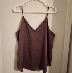 ❤️Express Lace Trim Purple Cami Top Medium